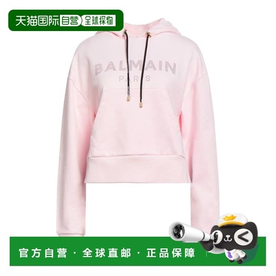 香港直邮Balmain 巴尔曼 女士 连帽卫衣 pink粉色 舒适时尚