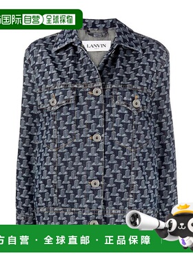 香港直邮Lanvin JL印花牛仔外套 RWJA0092D041