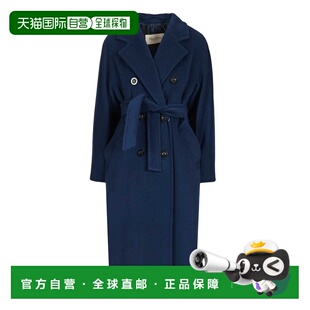 1h可退 香港直邮MaxMara 麦斯玛拉 女士 Madame 雙排扣束帶大衣 2