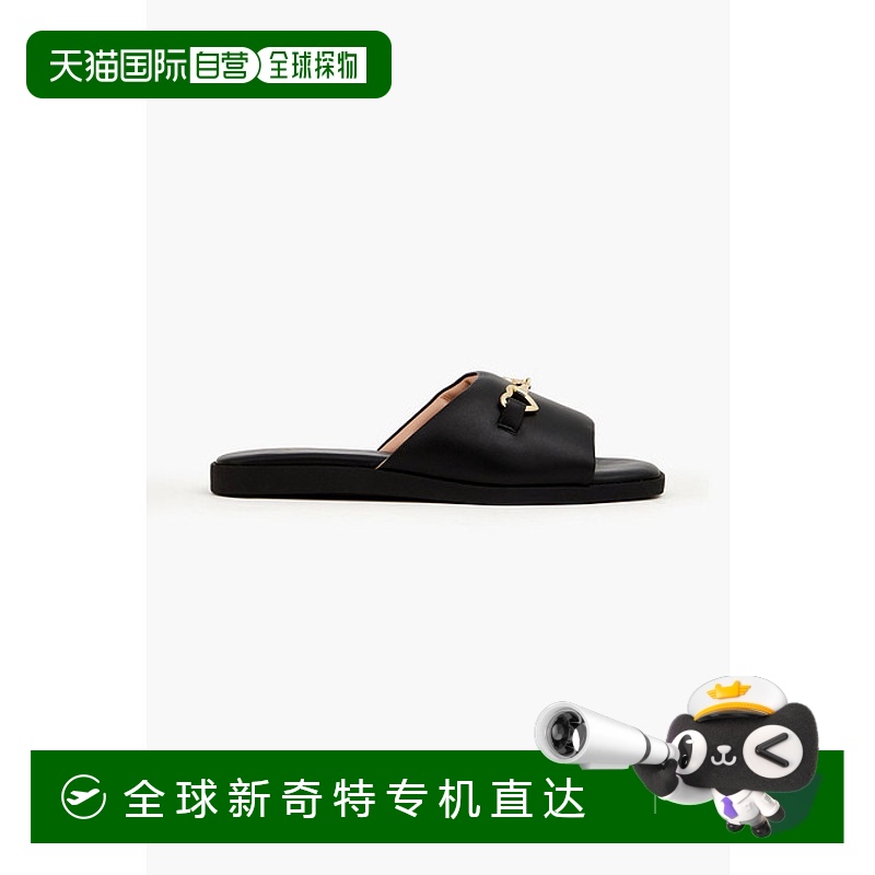 1h可退 香港直邮Love Moschino 爱莫斯奇诺 女士 精饰皮质凉拖 JA