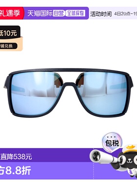 1h可退 香港直邮Oakley 欧克利 女士 蓝色不锈钢醋纤太阳眼镜 0OO