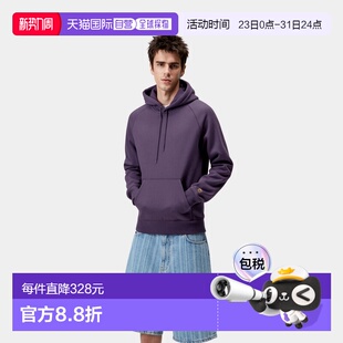 暗紫色 Chase男士 金色棉C标志连帽卫衣 WIP 自营欧洲直邮Carhartt