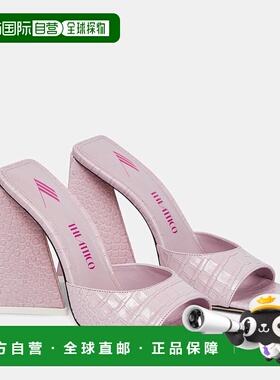 香港直邮The Attico 女士 Devon 鳄鱼纹皮质凉鞋 001288牛皮高跟