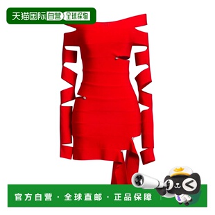 女士 white 紧身连衣裙 red红色 1h可退 舒适时尚 香港直邮off