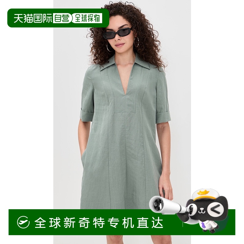 1h可退 香港直邮VINCE 女士 A字形短款连衣裙