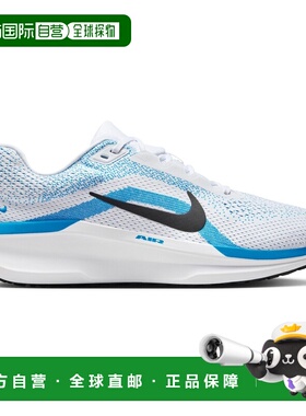 自营欧洲直邮Nike耐克 Winflo 11男士白色/黑色合成材质无稳定跑