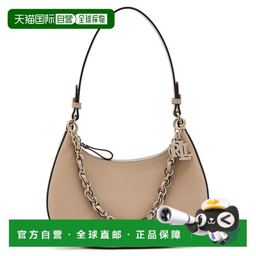 美国直邮Lauren Ralph Lauren 女士 Marcy 皮革中号拉链肩包