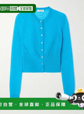 1h可退 香港直邮Alaia 女士 马海毛混纺针织开衫 AA9S0358K123B