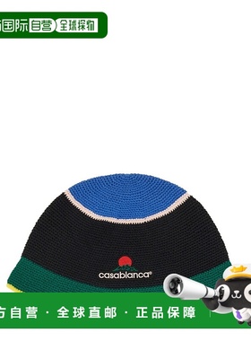 1h可退 香港直邮Casablanca 女士 钩编带Logo帽子 APF25HAT08701B