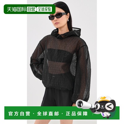 1h可退 香港直邮Cecilie Bahnsen 女士 Shila 连帽衫 black黑色