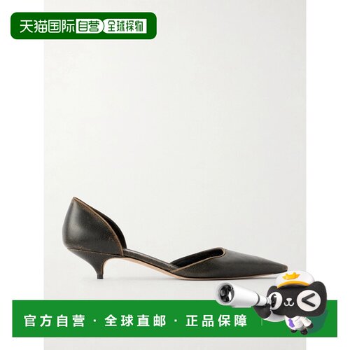 美国直邮The Row 女士 多尔赛低帮黑色鞋跟 F1864【付后1h可退】