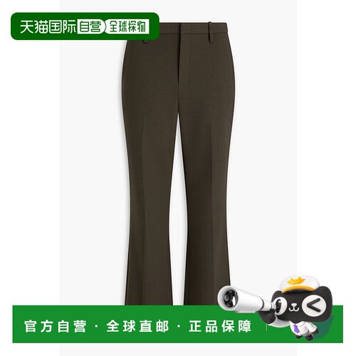 1h可退 香港直邮VINCE 女士 绉纱喇叭长裤 V060622351 green绿色