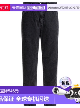 1h可退 香港直邮CARHARTT WIP 男士 黑色棉质裤子 I035689890F00B