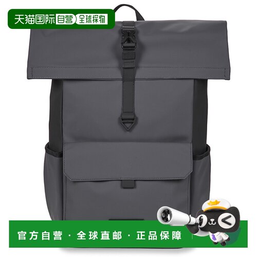 欧洲直邮Tommy Hilfiger包男双肩包背包灰色TH SEASONAL PU ROLLT