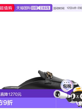 1h可退 香港直邮Pinko 品高 女士 黑色皮质乐福鞋 SD0543P001Z99B