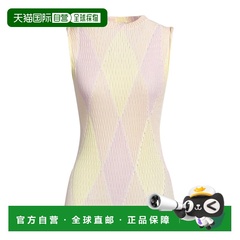 香港直邮Burberry 巴宝莉 女士 无袖毛衣 yellow黄色 舒适时尚