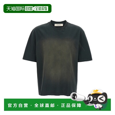 1h可退 香港直邮GOLDEN GOOSE 男士 Used 染色感棉质T恤 GUP01873