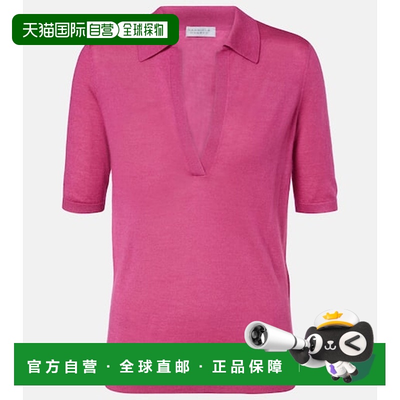 香港直邮Gabriela Hearst 女士 Frank 羊绒真丝Polo衫