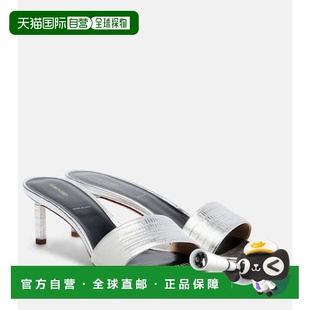 汤姆 Ford 福特 女士 金属感皮质凉拖 1h可退 香港直邮Tom