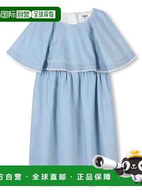 1h可退 香港直邮Chloe 蔻依 女童 连衣裙童装 C20449Z04GRIGIOCHI