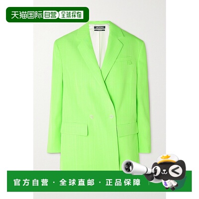 香港直邮Jacquemus 女士 Marino 绉纱双排扣西装外套 22E221JA011