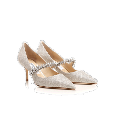 香港直邮Jimmy Choo 尖头水晶细高跟高跟鞋 BINGPUMP65DGZ