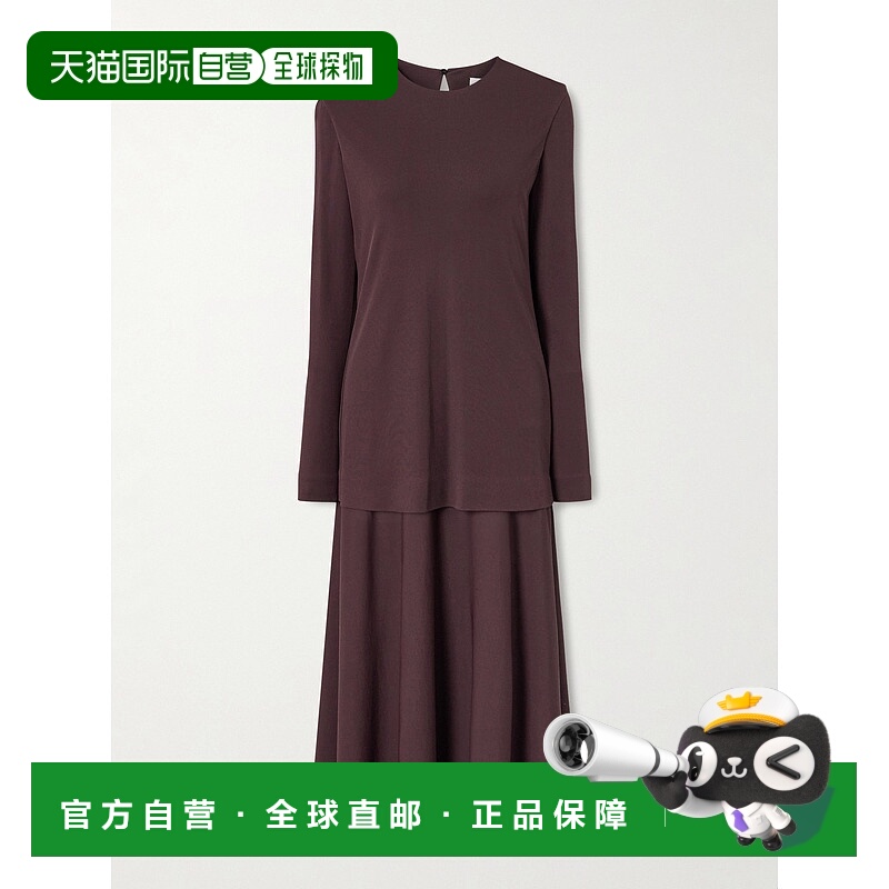 香港直邮Jil Sander 吉尔 桑达 女士 层叠感针织长款连衣裙 J04CT