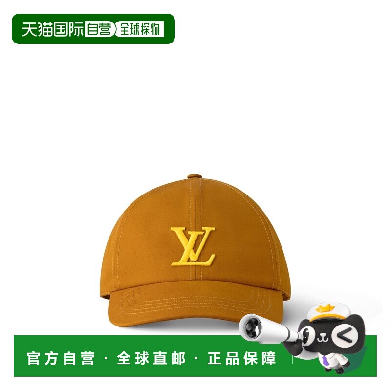 自营1h可退 欧洲直邮LV路易威登 Only男士卡其色棉logo标识棒球帽