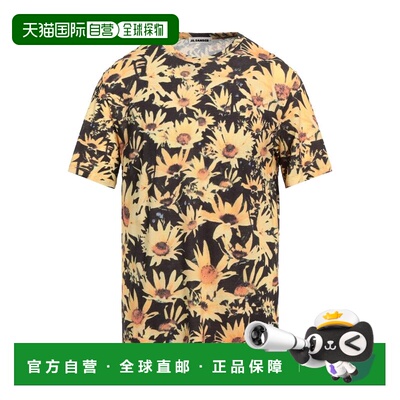 香港直邮Jil Sander 吉尔 桑达 男士 T恤 yellow黄色 舒适时尚