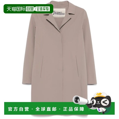 1h可退 香港直邮Herno 女士 单排扣长袖大衣 CA000521D13455S西装