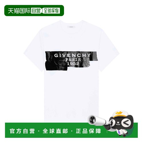 1h可退 香港直邮GIVENCHY 女士T恤 BW70FJP78U100 SS2026 白色 CO