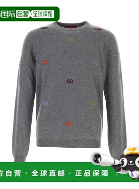 1h可退 香港直邮GUCCI 男士针织衫 833668XKEYH1015 AW2025 灰色