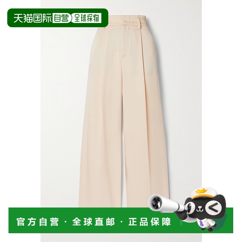 1h可退 香港直邮VINCE 女士 斜纹布阔腿裤 V964722193 brown棕色