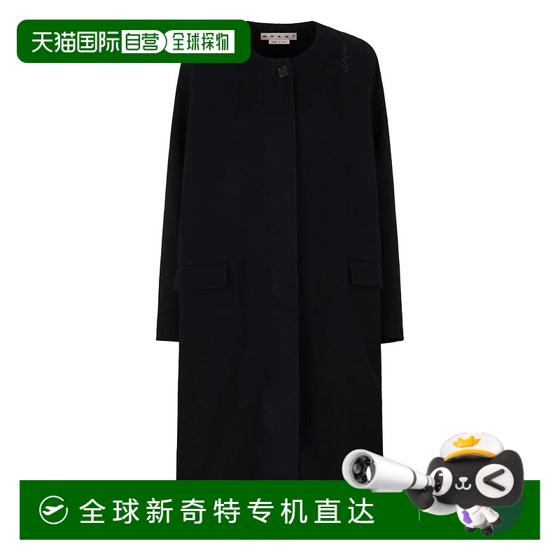 1h可退 香港直邮Marni 玛尼 女士 单排扣大衣 SPMA0024KSUTWA21