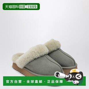 1h可退 香港直邮Ugg 女士 DISQUETTE EATHER 苔绿色便鞋 1122550S