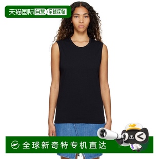 MM6 马丁 马吉拉 黑色圆领背 女士 Maison 香港直邮Mm6 Margiela