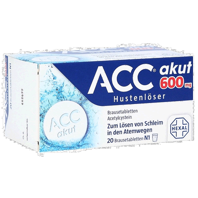 欧洲直邮德国药房Hexal ACC赫素止咳化痰泡腾片600mg 14岁-成人