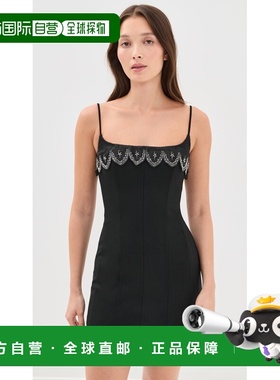 1h可退 香港直邮Staud 女士 Colette 连衣裙 black黑色 舒适时尚