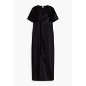 连衣裙 垂褶缎面长款 223664209200BLACK 女士 香港直邮toteme