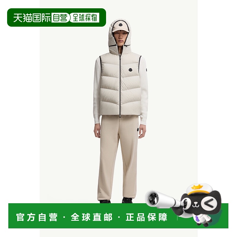 欧洲直邮MONCLER (2025) Guersac Diagonal 绗缝连帽无袖羽绒服