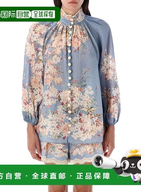 1h可退 香港直邮ZIMMERMANN 女士 Cascadian 翻腾衫 3548TSS255TL