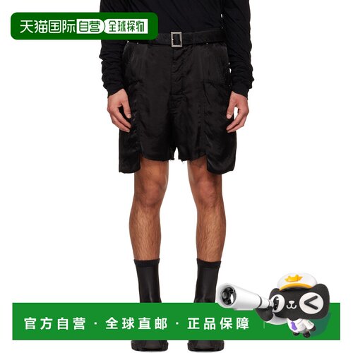 1h可退 香港直邮rick owens 瑞克 欧文斯 男士 黑色 Temple Stefa