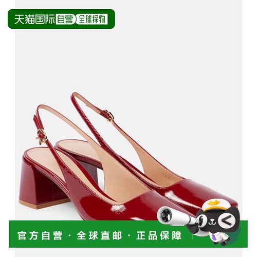 香港直邮Gianvito Rossi 吉安维托 罗西 女士 Freeda 漆皮露跟浅