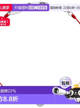 欧洲直邮Redline 巴黎小红绳 Illusion碎钻石白金全红绳女士手链