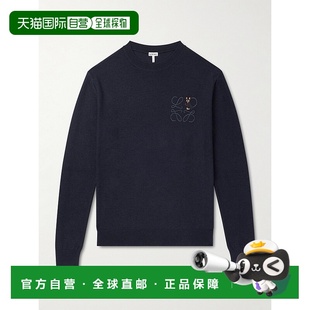 LOEWE 罗意威 男士 刺绣羊毛混纺毛衣 H526Y14KNK