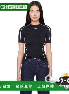 1h可退 香港直邮off-white 女士 黑色 Seamless Short Sleeve 运
