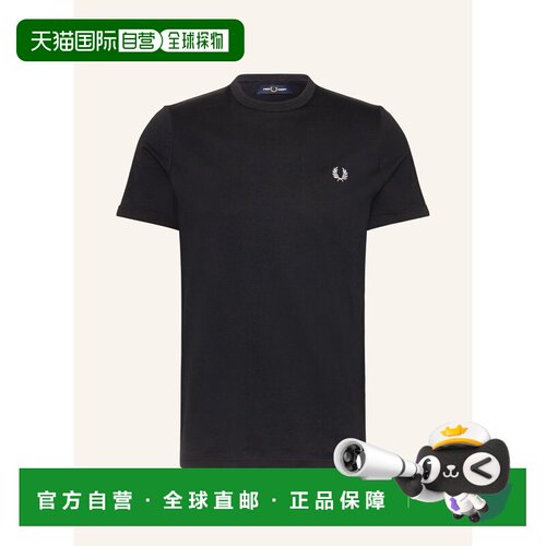 1h可退 欧洲直邮FRED PERRY 男士T恤 100074857413000 CO 黑色 T-