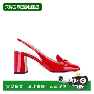 logo方头高跟鞋 香港直邮Prada 1D016M069F070 99新未使用