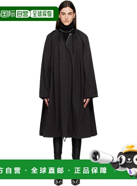1h可退 香港直邮toteme 女士 黑色 Gathered Parachute 大衣 254W