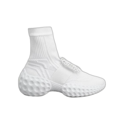 香港直邮Roger Vivier 水钻布扣短筒靴 RVW63733720EOO踝靴